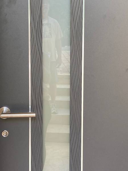 PORTE ENTREE KLINE MONOBLOC MAJHONG FINITION ONDE