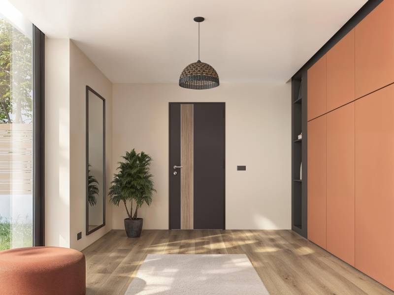 Porte d’entrée K•LINE avec ouvrant 72 mm, performance thermique Ud 0,79 W/m².K