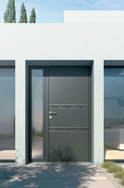 Transformation de façade grâce à la nouvelle porte d’entrée K•LINE – confort thermique, sécurité et esthétique réunis.