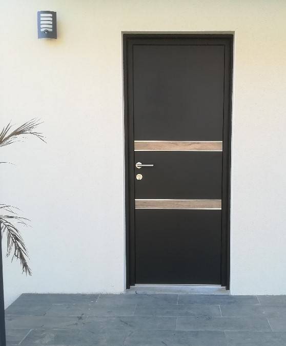 PORTE ENTREE KLINE MONOBLOC SAHARA FINITION BOIS
