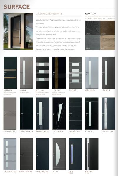 PORTE ENTREE KLINE MONOBLOC MODELE 85 MM