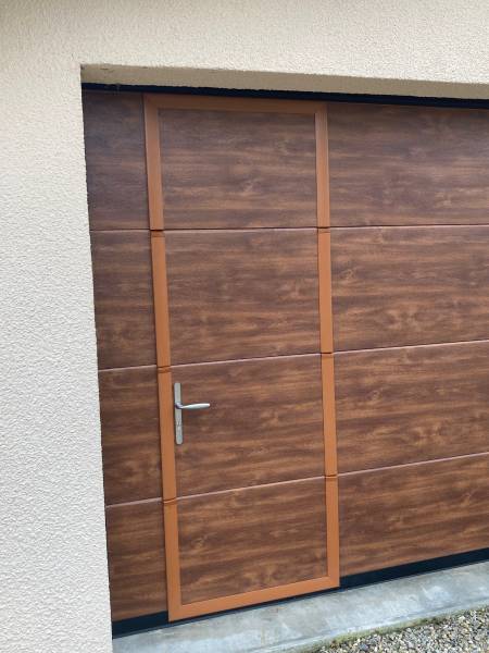 Visuel portillon intégré coloris chêne moyen Toulouse 31